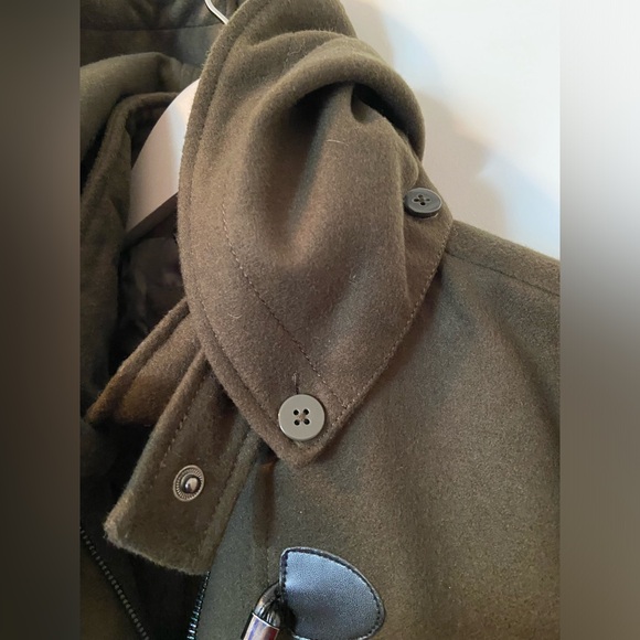 Long army green coat - Picture 4 of 7